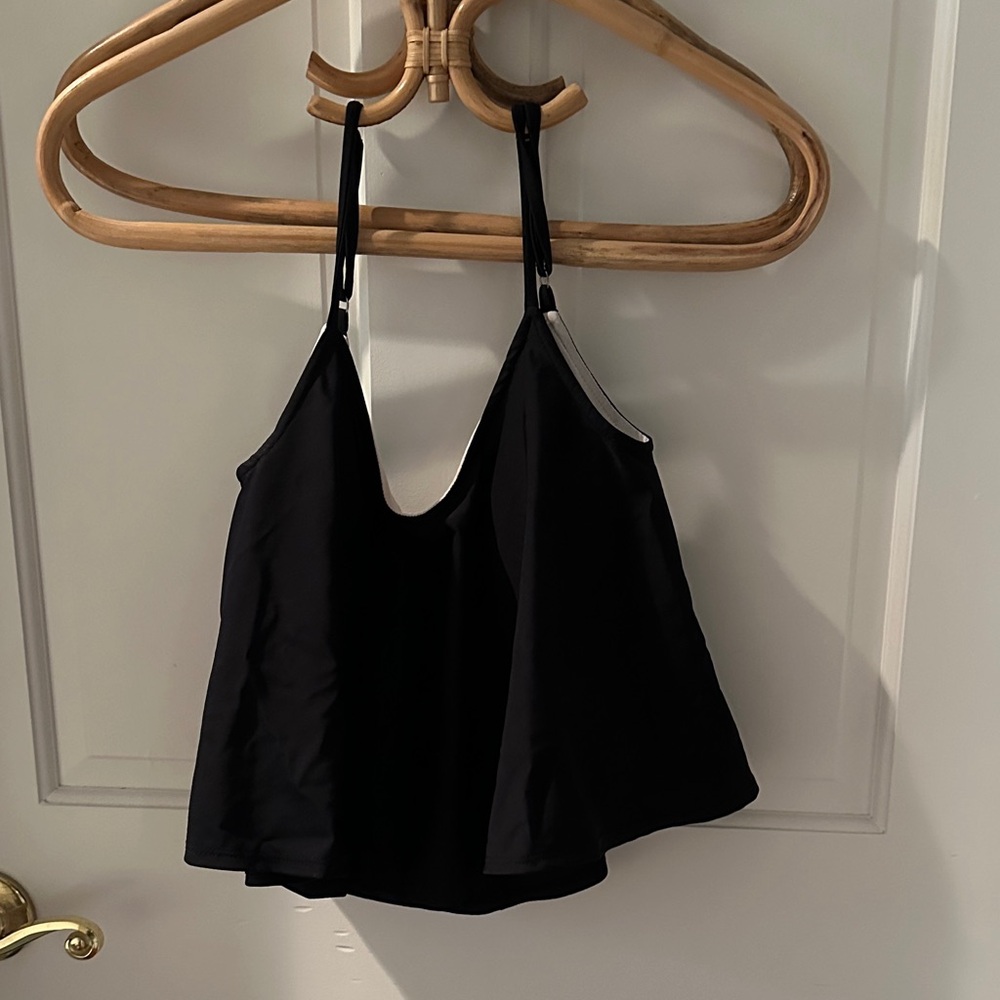 Black Spaghetti Strap bathing suit Top.